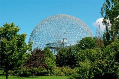 The geodesic dome called Biosphere is a museum in Montreal dedicated to water and the ...