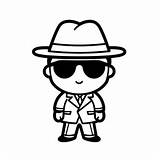Top Spy Coloring Activity  Page sketch template