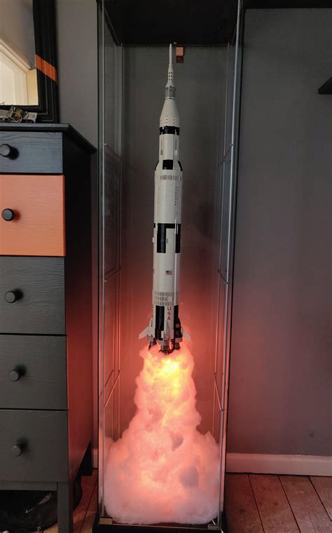 My attempt at a lego saturn v display – Artofit