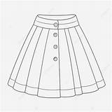 Skirt Coloring Jupe Pages Une Printable Kids Flat Coloriage Skirts  sketch template