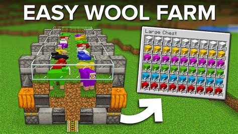 How to Build a Wool Farm in Minecraft - World Download