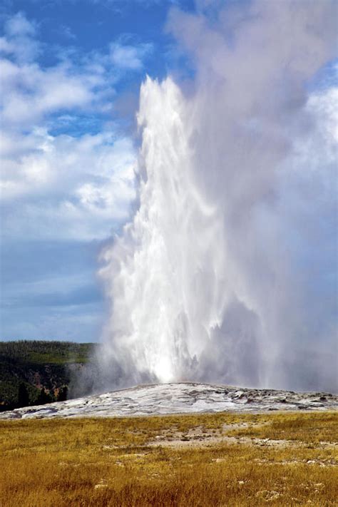 Old Faithful Geyser Photograph by Mitch Cat