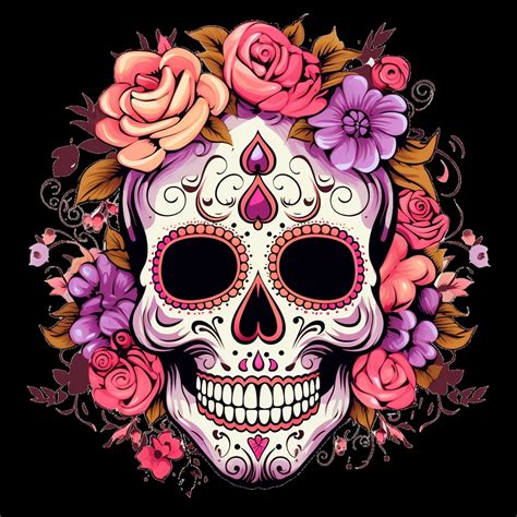 Dia De Los Muertos Sugar Skull Day of the Dead Trendy Design - Etsy