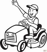 Farmer Riding A Tractor Mower coloring Page  Free Printable Coloring Pages sketch template