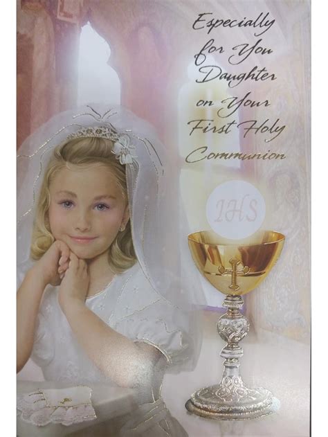 A Wonderful Communion Card Daughter from our range of Holy Communion Cards