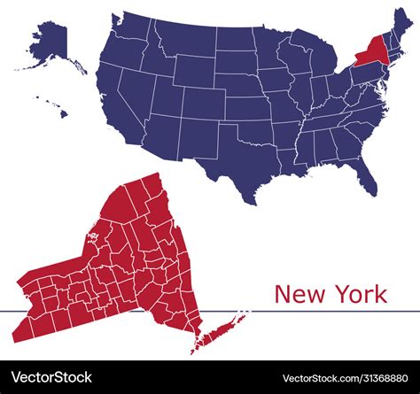 New York On American Map