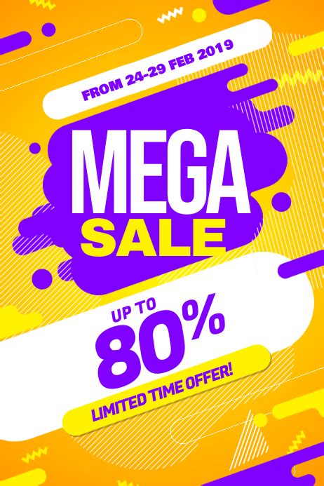 Modern Big Sale Discount Promotion Poster Flyer Template | PosterMyWall