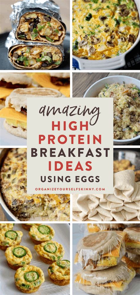 High Protein Breakfast Ideas Using Eggs - Organize Yourself Skinny