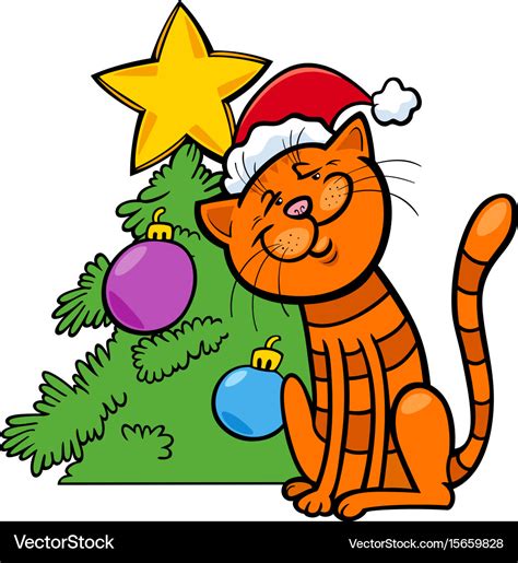 Christmas Cartoon Cat