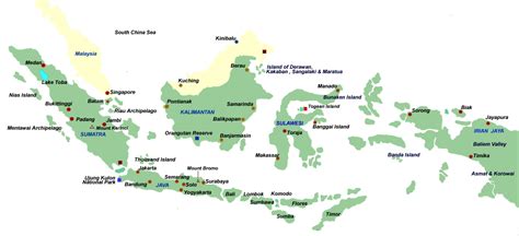 Indonesian Rainforest Map