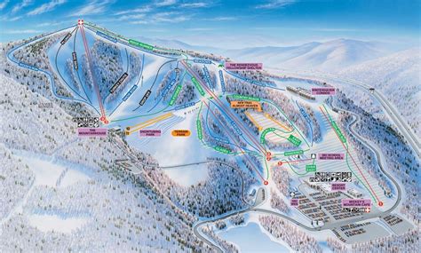 Winterplace Ski Resort Trail Map • Piste Map • Panoramic Mountain Map