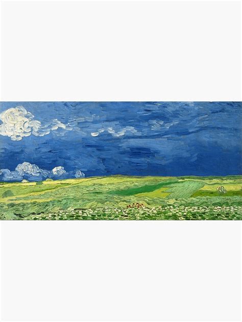 "Wheatfield Under Thunderclouds by Vincent van Gogh (1890)" Art Print for Sale by allhistory ...