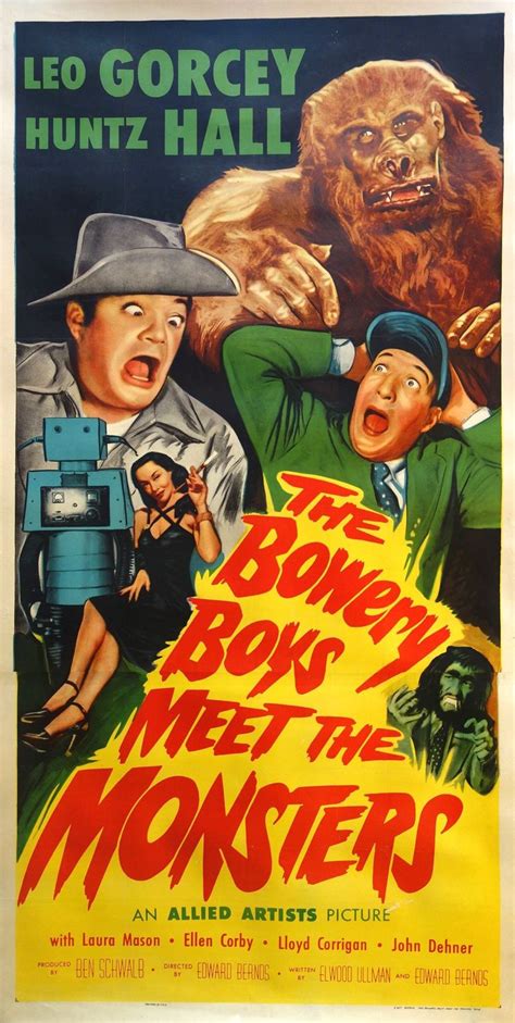 The Bowery Boys Meet the Monsters (1954) | The bowery boys, Boy meets ...