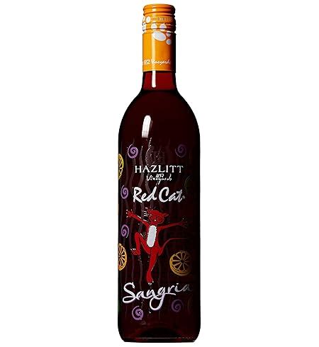 Amazon.com: NV Hazlitt 1852 Vineyards Red Cat Sangria 750 ml Wine: Wine