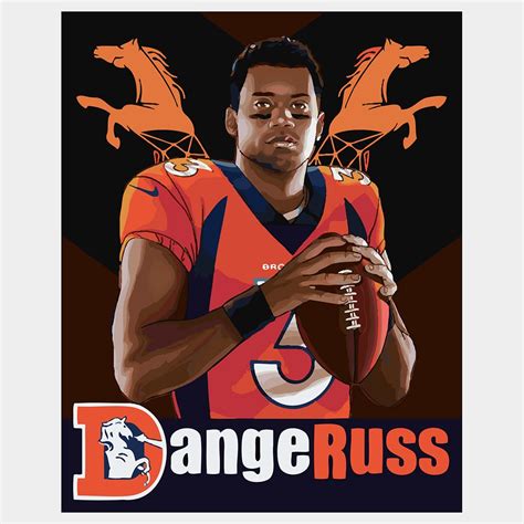 Russell Wilson - Let's Ride! - DIY Sports Art