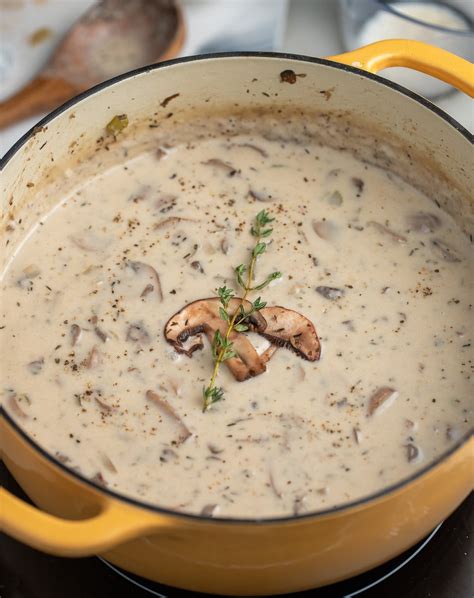 Creamy Cream of Mushroom Soup - My Forking Life