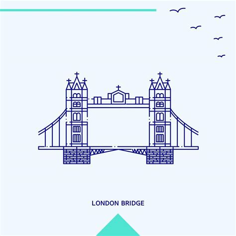 LONDON BRIDGE skyline vector illustration 14286262 Vector Art at Vecteezy