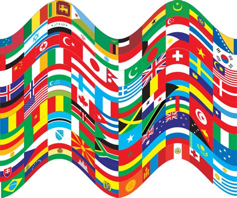 Clipart - World Flags Wavy 2