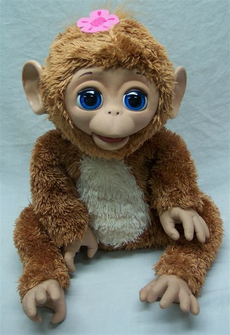 Hasbro Fur Real Friends INTERACTIVE BABY MONKEY 11" Plush ANIMAL Toy - FurReal Friends