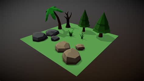 Environment Low Poly 3d Models Pack For Game 3D Model ...