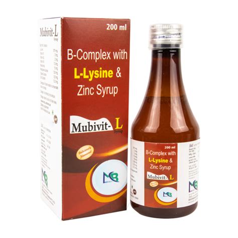 B-Complex with L-Lysine & Zinc Syrup | Mediboon Pharma