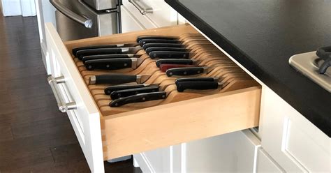 Replace Your Bulky Knife Block with a Drawer Organizer!