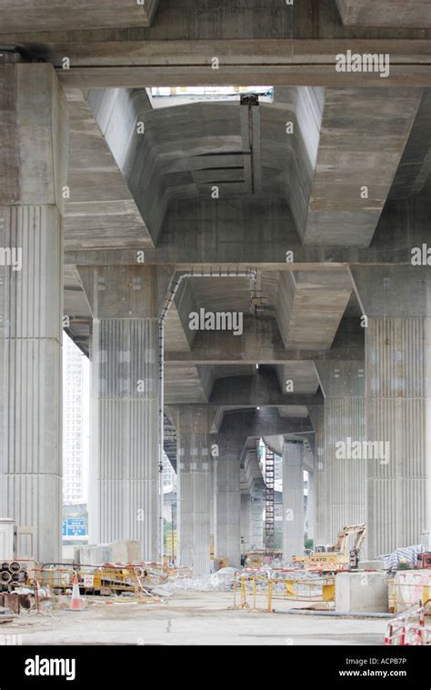 Modern elevated road construction Stock Photo - Alamy