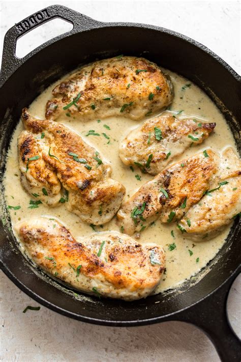 This easy white wine chicken recipe has the most delicious creamy sauce ...