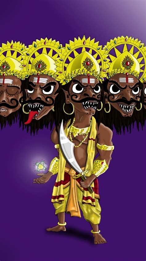 Ravan, cartoon, god, HD phone wallpaper | Peakpx