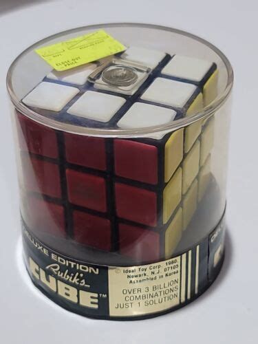 ORIGINAL 1980 RUBIK'S CUBE DELUXE EDITION IDEAL TOY CORP W/ BOX SEALED ...