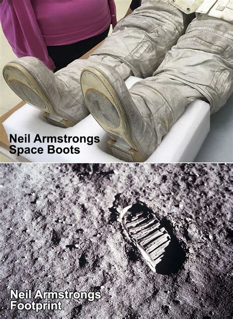 Why Neil Armstrong's Footprints on the Moon Don't Match His Boots ...