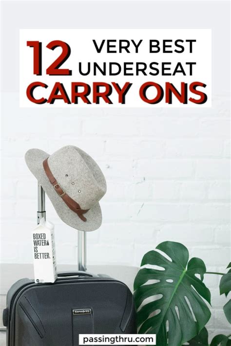 12 Best Underseat Luggage Options for Savvy Air Travelers - Passing Thru - For the Curious and ...