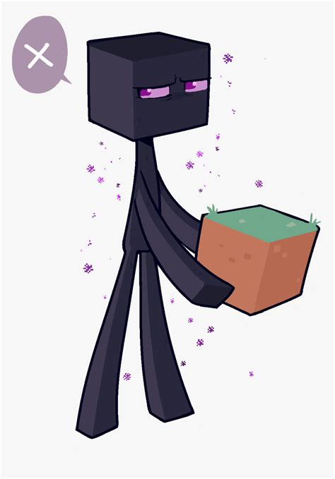 I Find Enderman Quite Cute - Minecraft Enderman Fan Art, HD Png ...