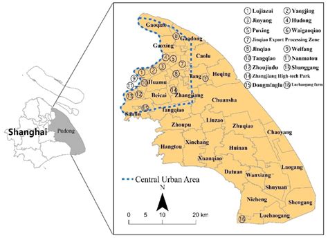 Location of Pudong New Area within Shanghai Municipality, China | Download Scientific Diagram