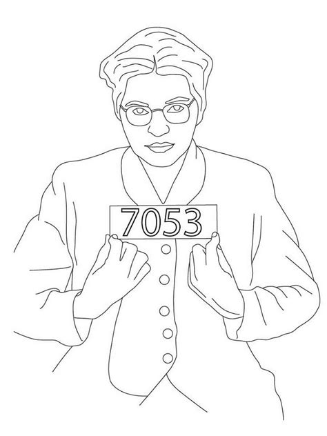 Rosa Parks coloring pages