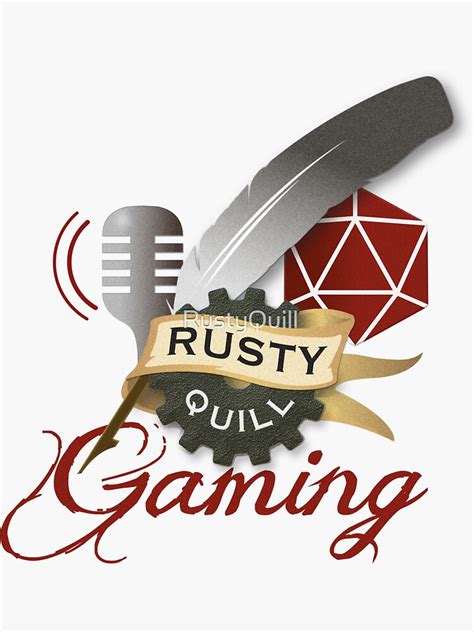 "Rusty Quill Gaming Logo" Sticker for Sale by RustyQuill | Redbubble