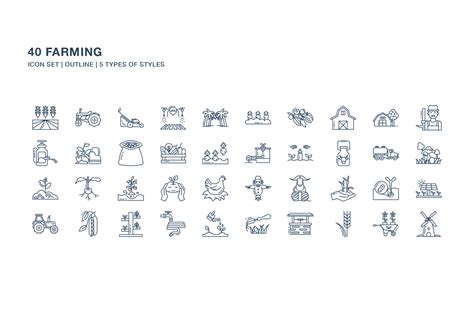 Farming Icon Set - Design Cuts