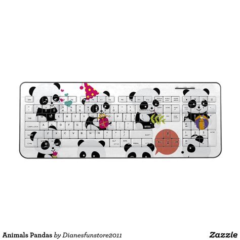 Animals Pandas Wireless Keyboard | Zazzle.com | Pet gifts, Panda ...