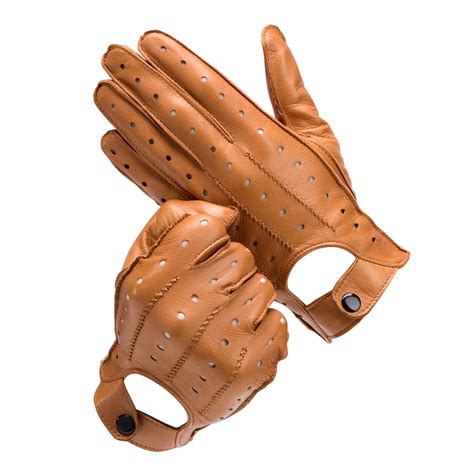 Men’s Leather Driving Gloves in Tan | Aspinal of London