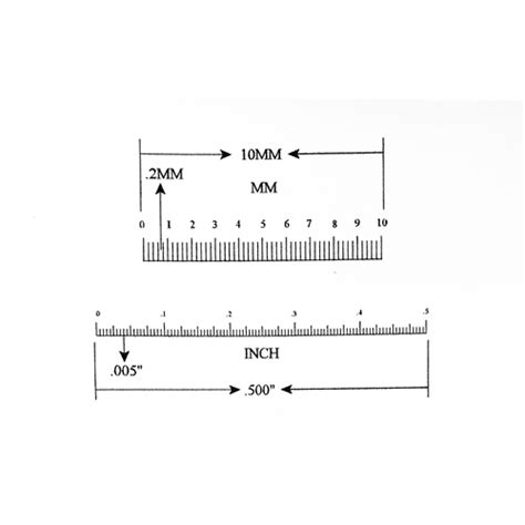 KR2249 Ruler Reticle 10mm and 0.500"