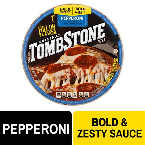 Tombstone Thin Crust Pepperoni Frozen Pizza 19.3oz - Walmart Business