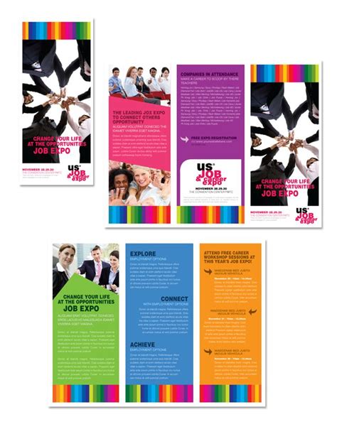 Job Expo & Career Fair Tri Fold Brochure Template http://www.dlayouts ...