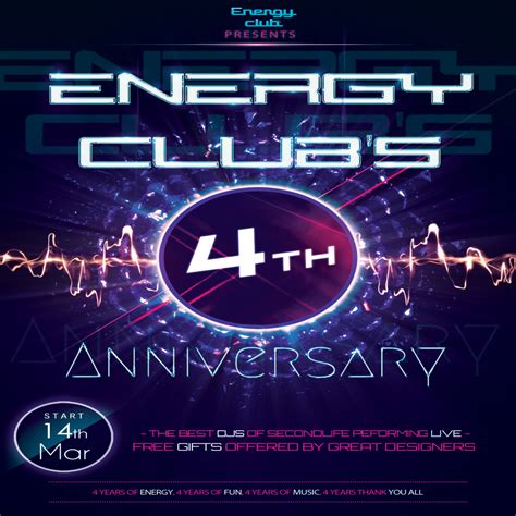 Energy Club celebrates four year anniversary with three themed events starting on Friday March ...