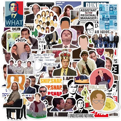 The Office Stickers - Pack of 100 Stickers - 3-4 Inches: Amazon.co.uk ...