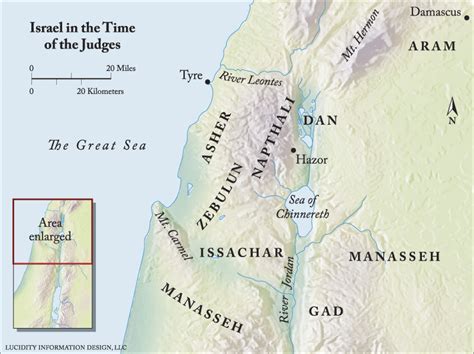 Judges Of Ancient Israel Map Old Testament Biblical Judges, 54% OFF