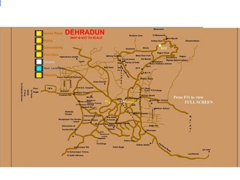 Dehradun In India Map