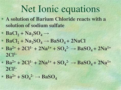 PPT - Net Ionic equations PowerPoint Presentation, free download - ID:3821559