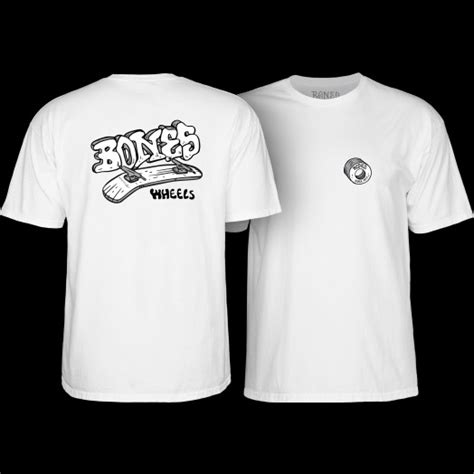 BONES WHEELS Heritage Boneless T-Shirt White - BONES WHEELS