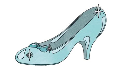 Cinderella Glass Slipper Drawing at GetDrawings | Free download