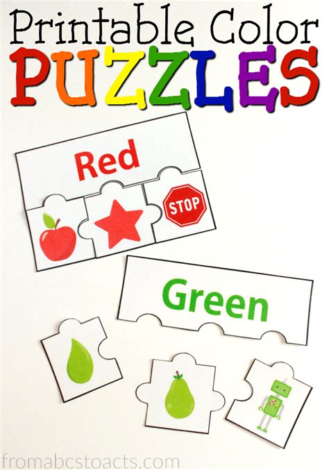 Free Printable Color Puzzles - Printable Word Searches